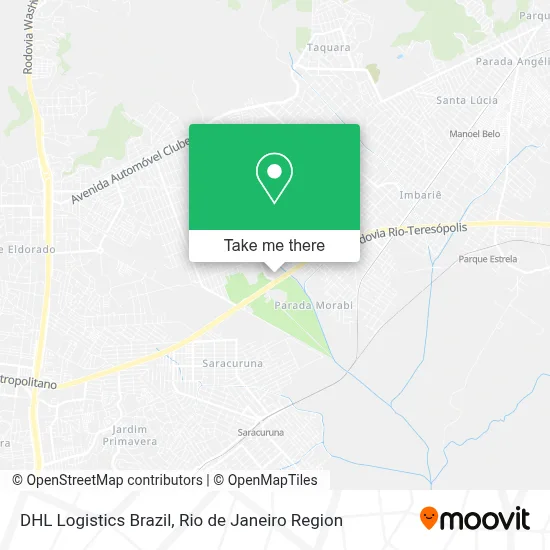 DHL Logistics Brazil map