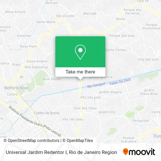 Universal Jardim Redentor I map