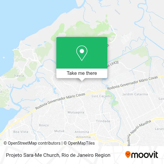 Projeto Sara-Me Church map