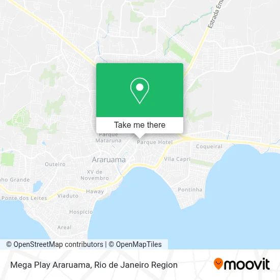 Mega Play Araruama map