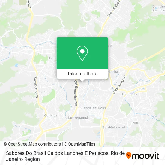 Sabores Do Brasil Caldos Lanches E Petiscos map