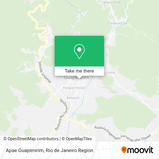 Apae Guapimirim map
