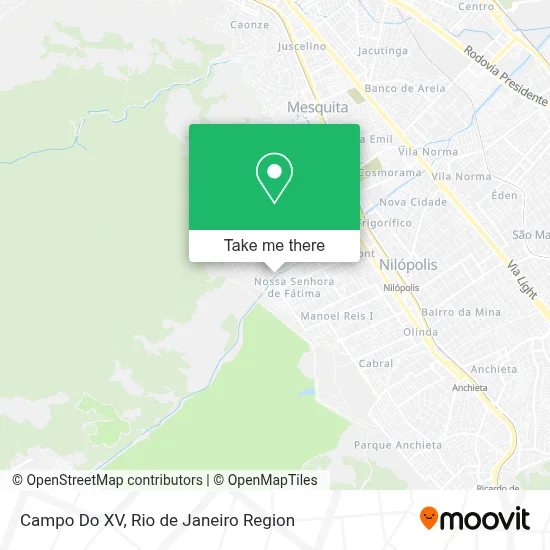 Campo Do XV map
