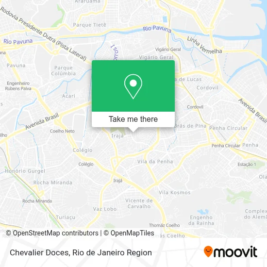 Chevalier Doces map