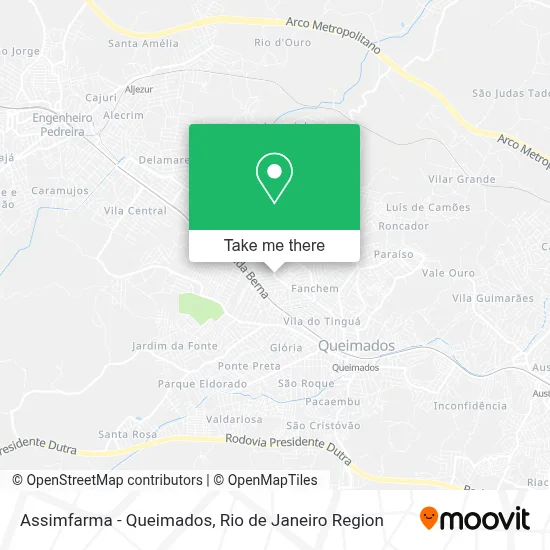 Assimfarma - Queimados map