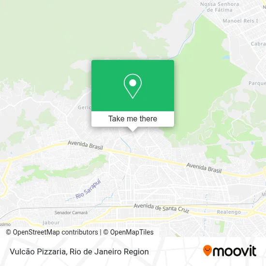 Vulcão Pizzaria map