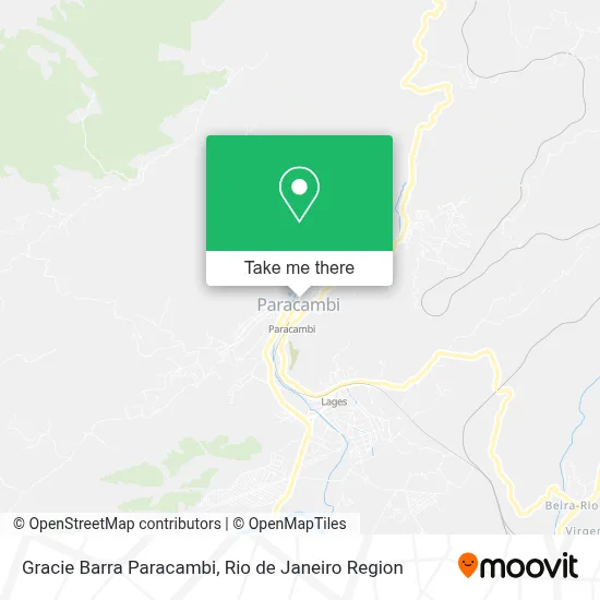 Gracie Barra Paracambi map