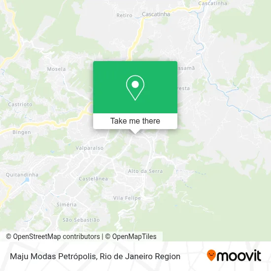 Maju Modas Petrópolis map