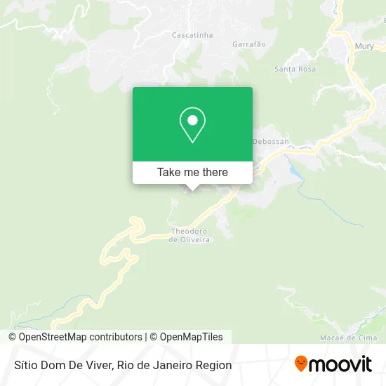 Sítio Dom De Viver map