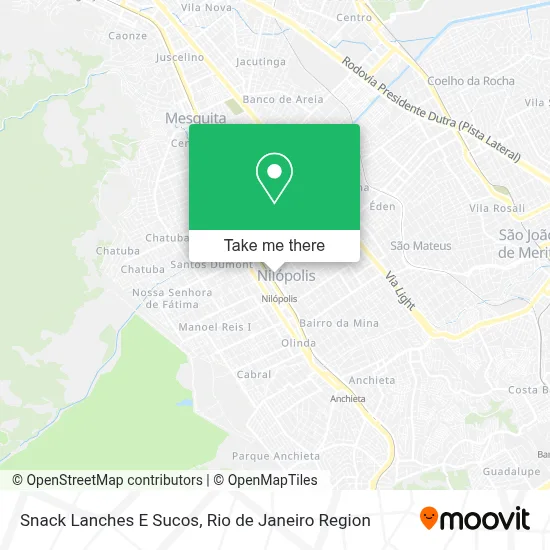Snack Lanches E Sucos map