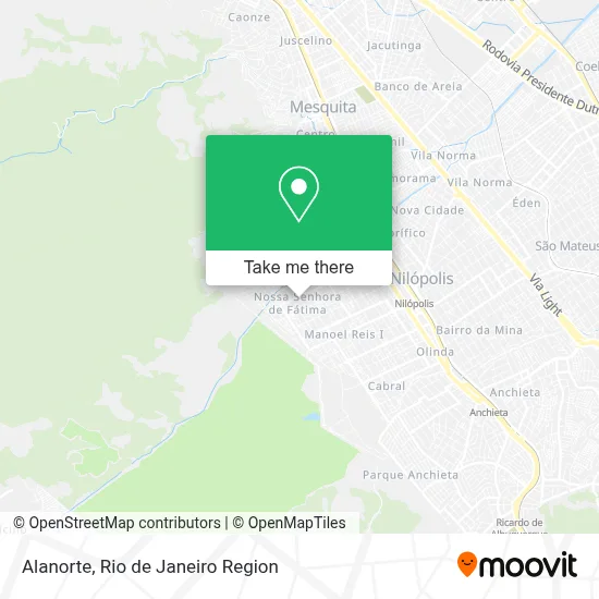 Alanorte map