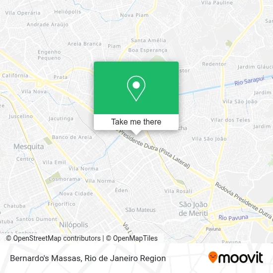 Bernardo's Massas map