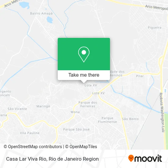 Casa Lar Viva Rio map