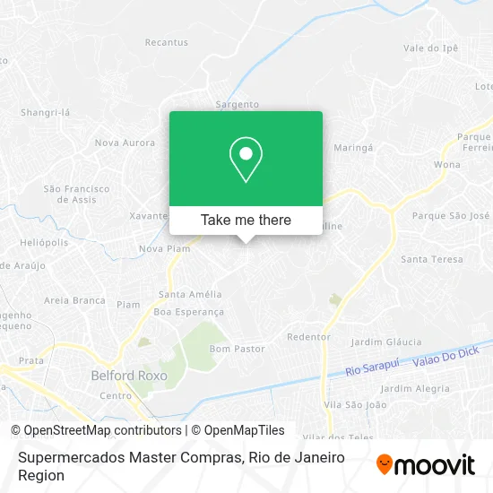 Supermercados Master Compras map