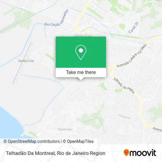 Telhadão Da Montreal map
