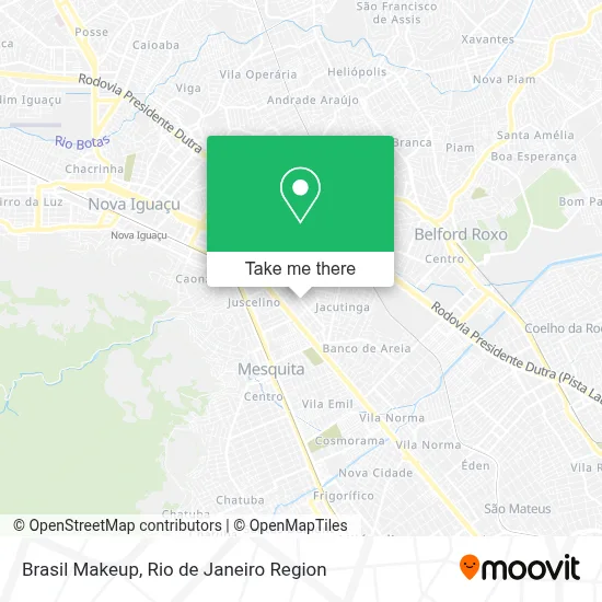 Brasil Makeup map