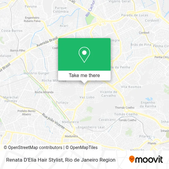 Renata D'Elia Hair Stylist map