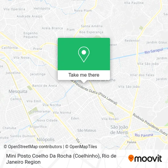 Mini Posto Coelho Da Rocha (Coelhinho) map