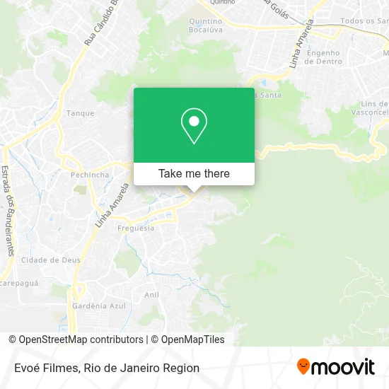 Evoé Filmes map