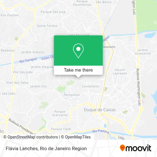 Flávia Lanches map