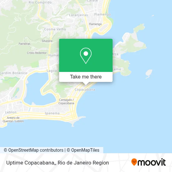 Uptime Copacabana, map