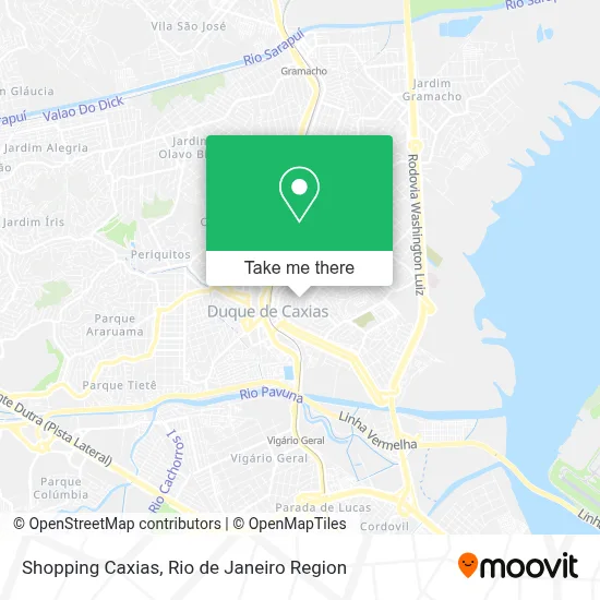 Shopping Caxias map