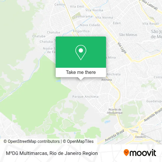 M²Dū Multimarcas map