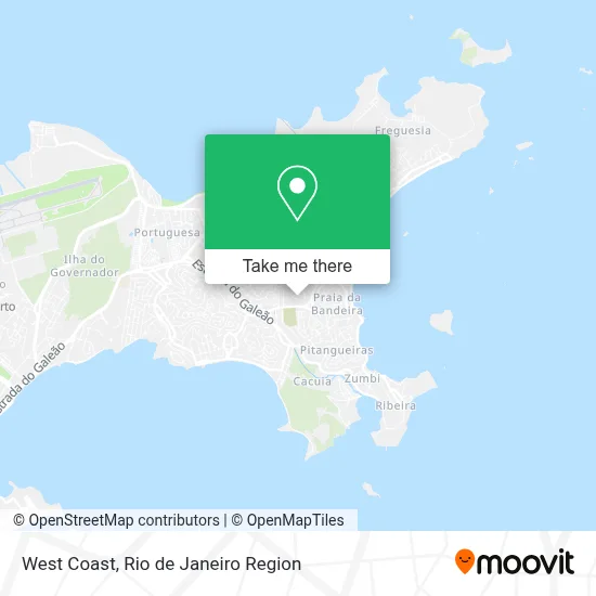 West Coast map