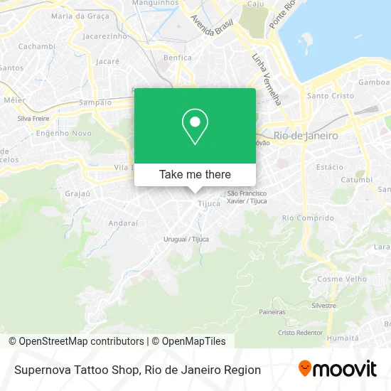 Supernova Tattoo Shop map