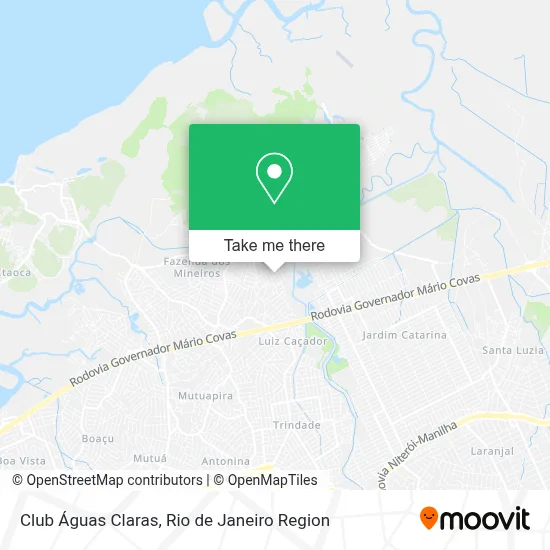 Club Águas Claras map