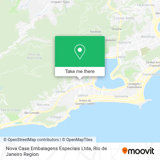 Nova Case Embalagens Especiais Ltda map