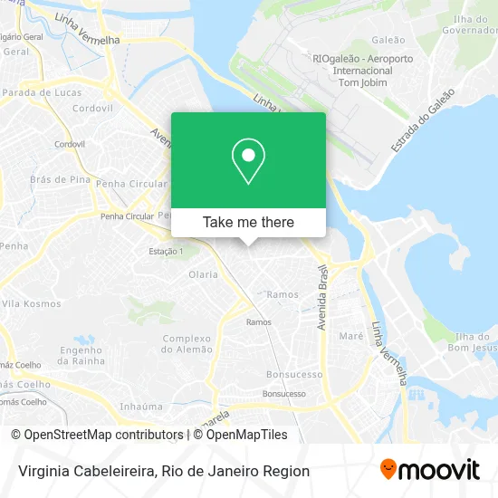 Virginia Cabeleireira map