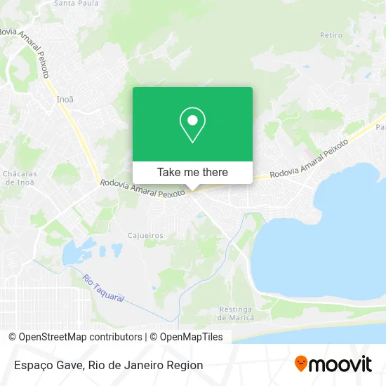 Espaço Gave map