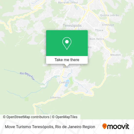 Move Turismo Teresópolis map