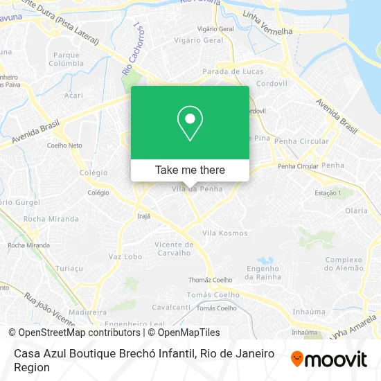 Casa Azul Boutique Brechó Infantil map