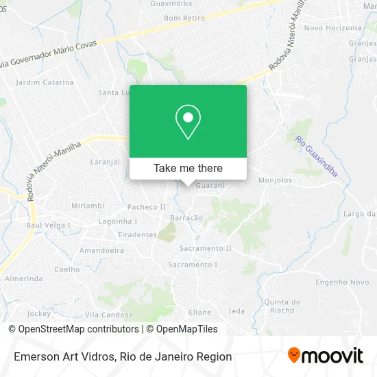 Emerson Art Vidros map