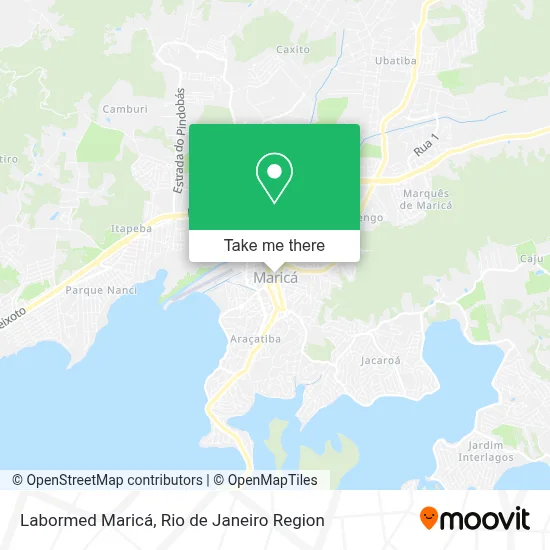 Labormed Maricá map