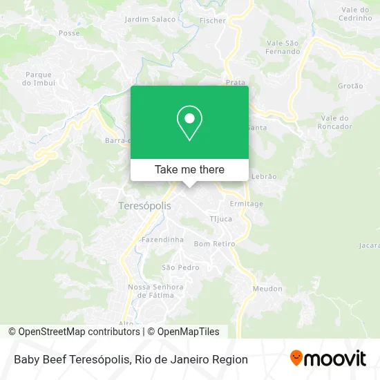 Baby Beef Teresópolis map