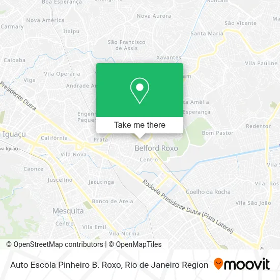 Auto Escola Pinheiro B. Roxo map