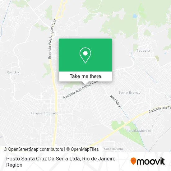 Posto Santa Cruz Da Serra Ltda map