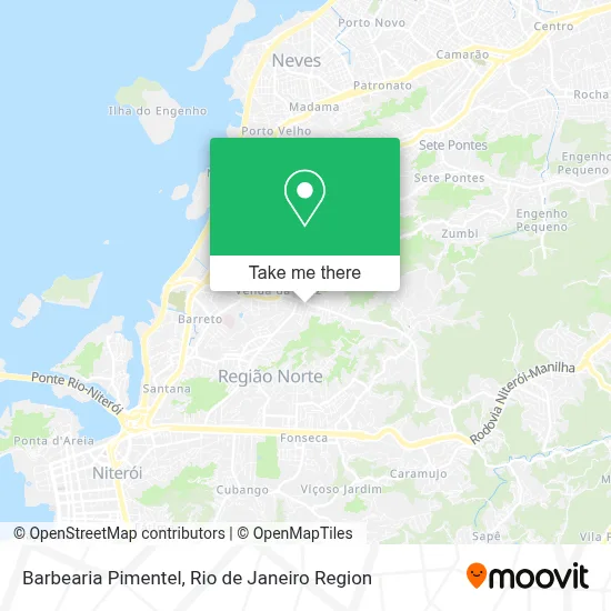 Barbearia Pimentel map