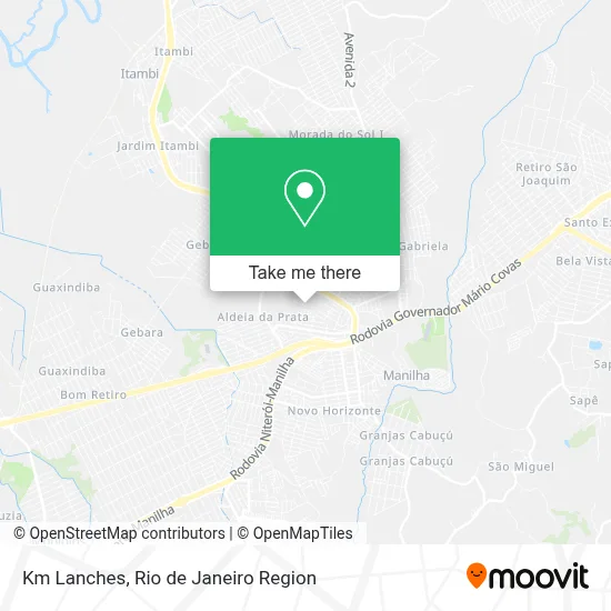 Km Lanches map