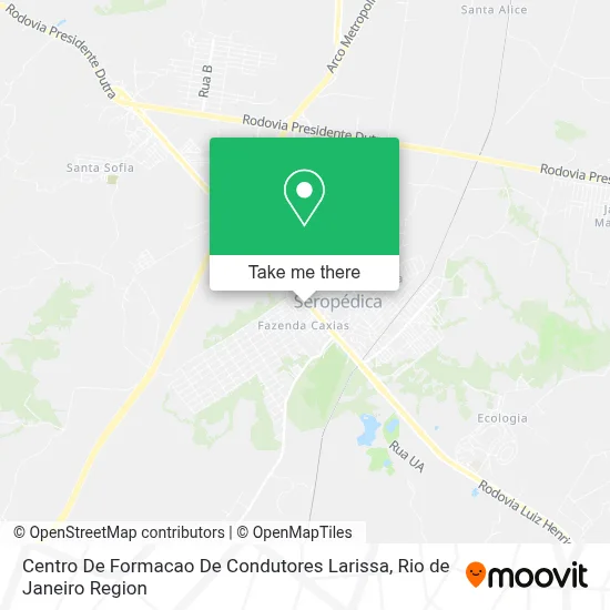 Centro De Formacao De Condutores Larissa map