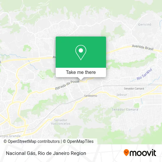 Nacional Gás map