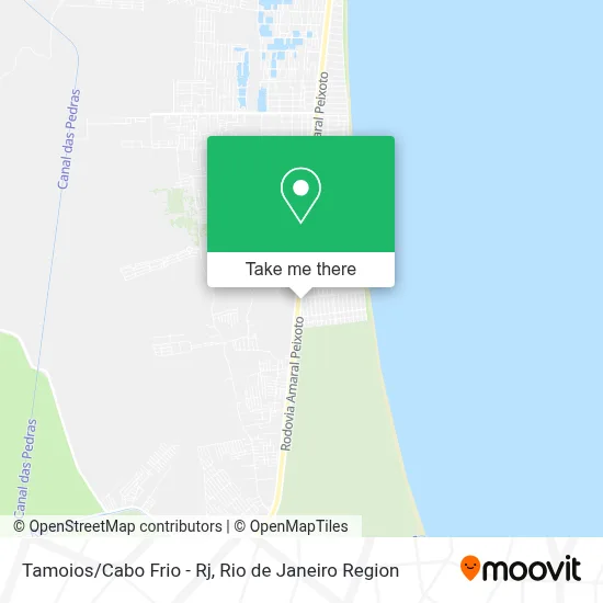 Tamoios/Cabo Frio - Rj map