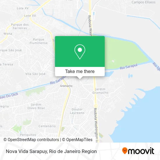 Nova Vida Sarapuy map