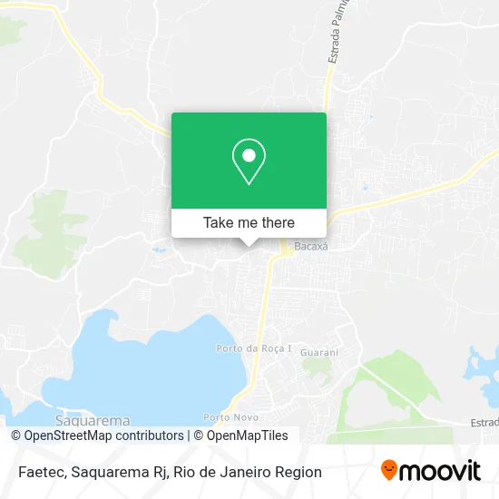 Faetec, Saquarema Rj map