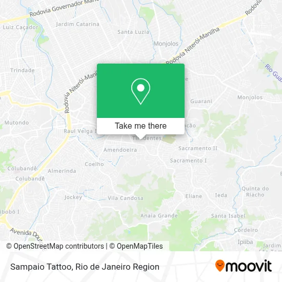 Sampaio Tattoo map