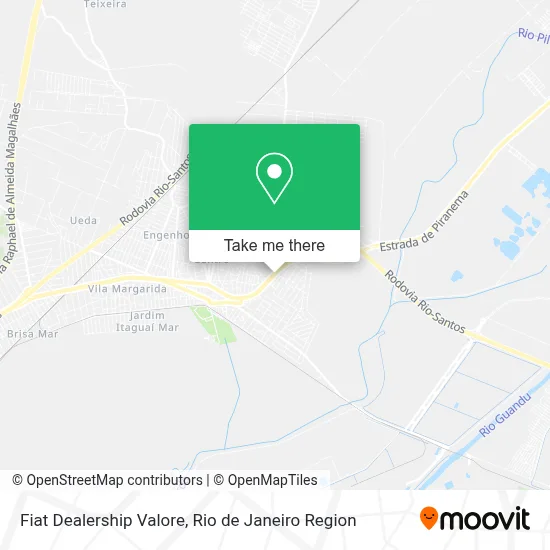 Fiat Dealership Valore map
