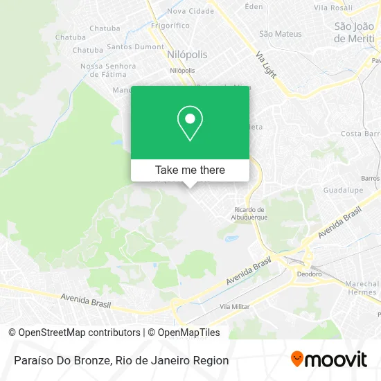 Paraíso Do Bronze map